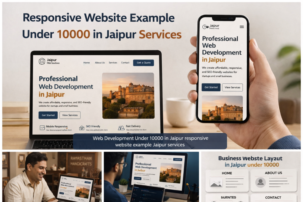 Web Development Under 10000 in Jaipur responsive website example services