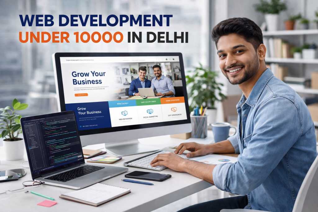 web development under 10000 in delhi business website design