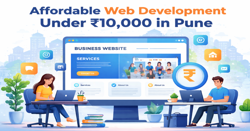 Affordable web development under 10000 in Pune modern website interface
